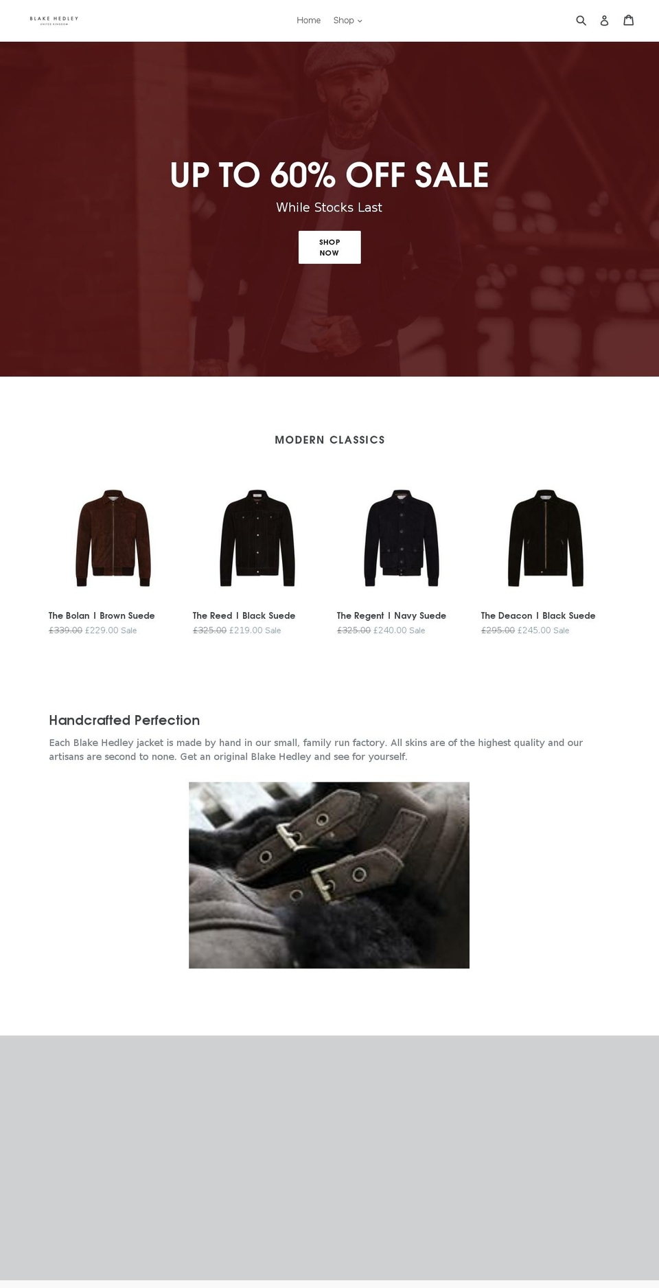 blakehedley.com — Shopify storefront screenshot