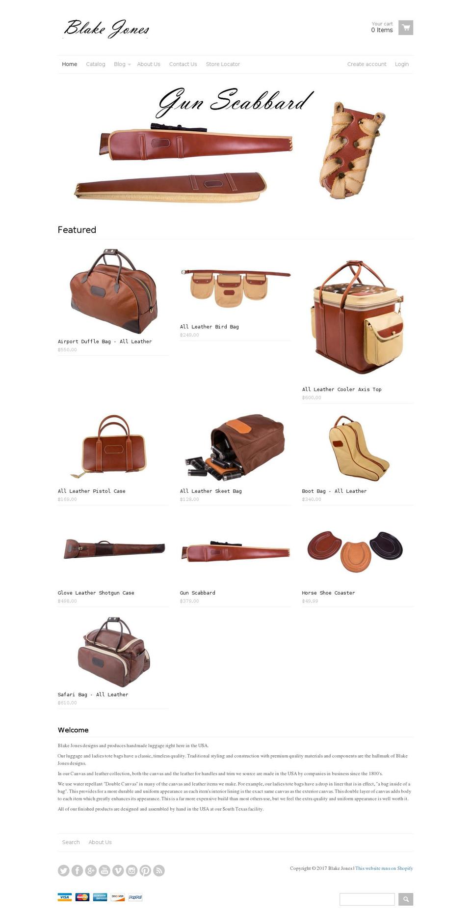 blakejonesdesigns.com shopify website screenshot