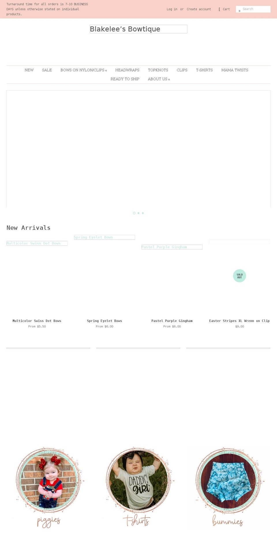 blakeleesbowtique.com shopify website screenshot
