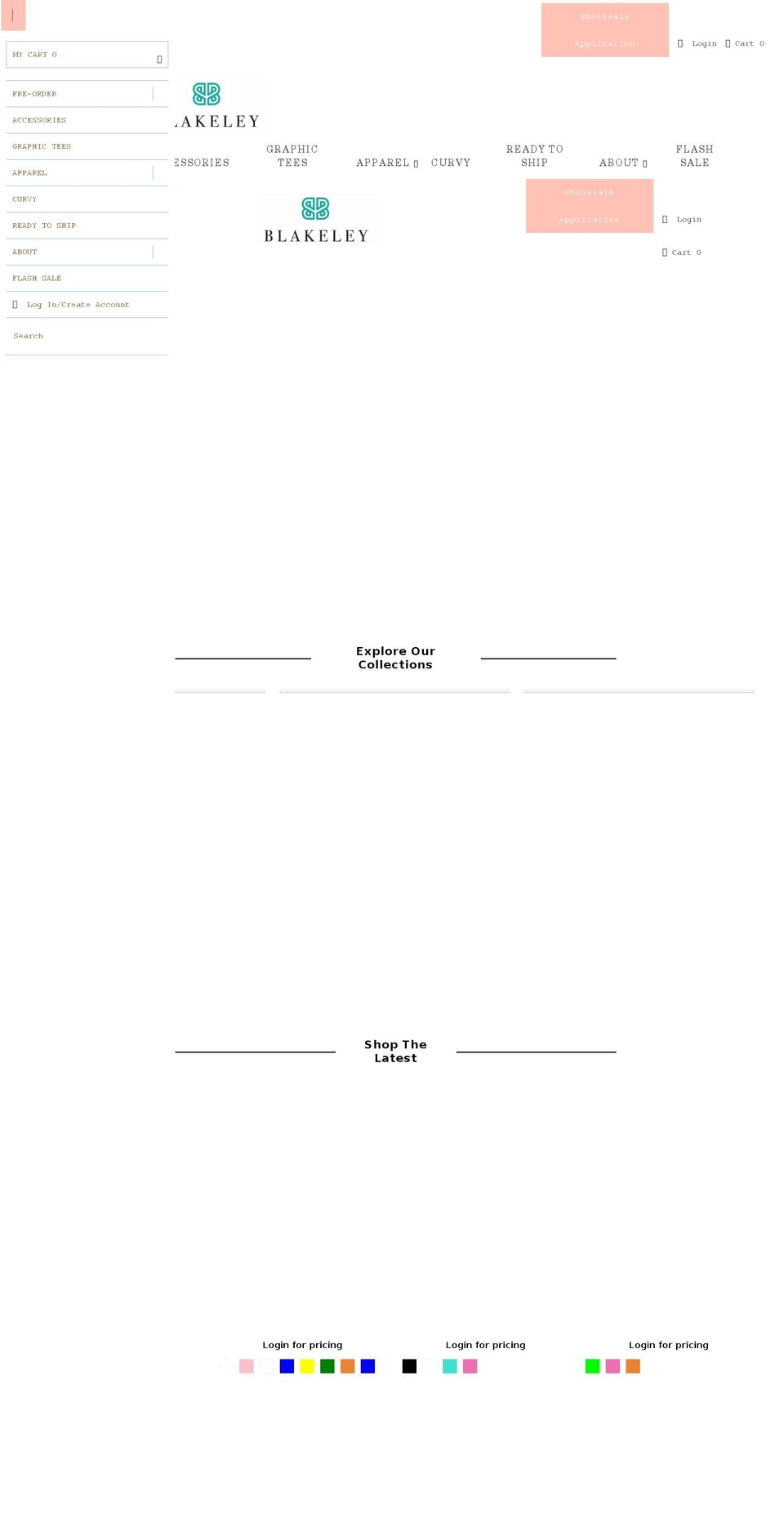 blakeleydesigns.com shopify website screenshot