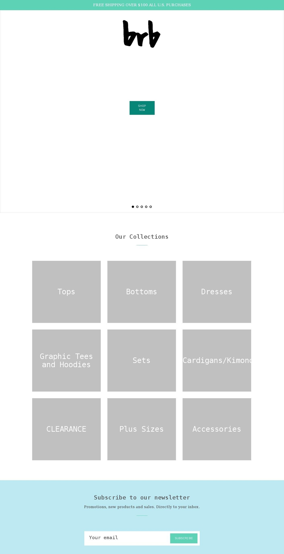 blakereeseboutique.com shopify website screenshot