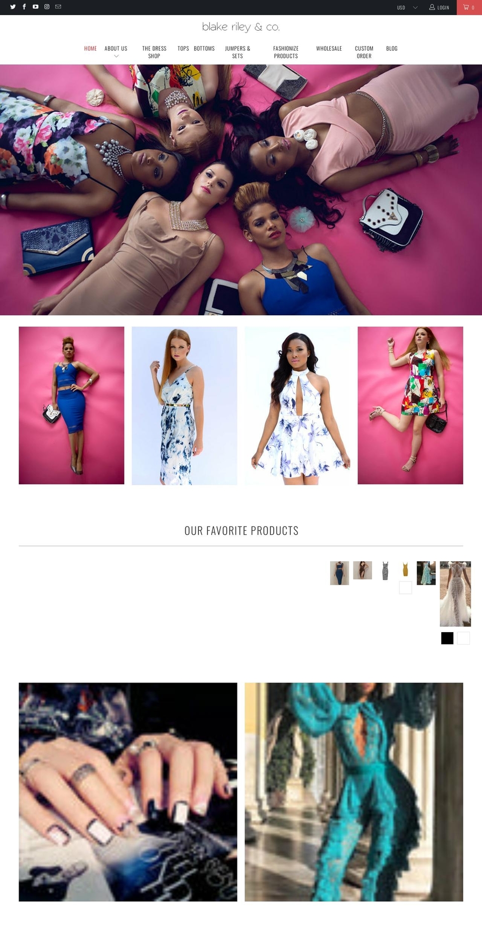 blakerileyandco.com shopify website screenshot