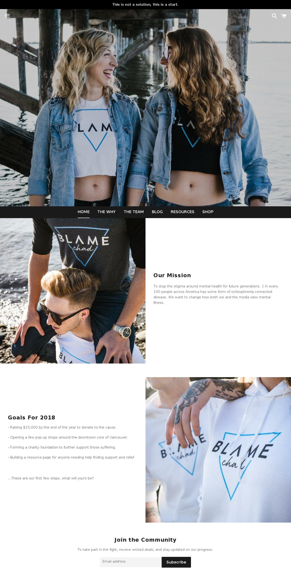 blamechad.com shopify website screenshot