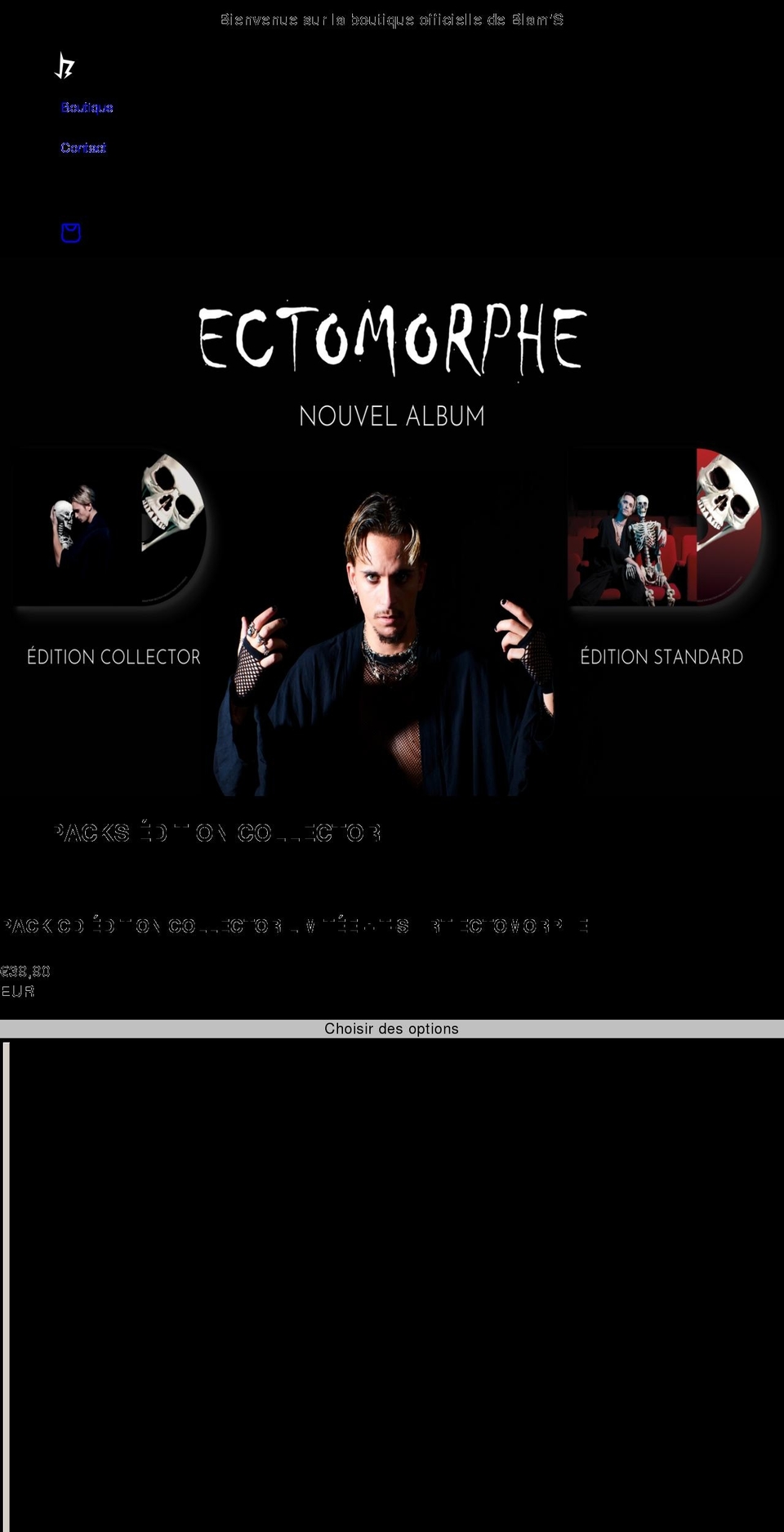 blamsofficiel.com shopify website screenshot
