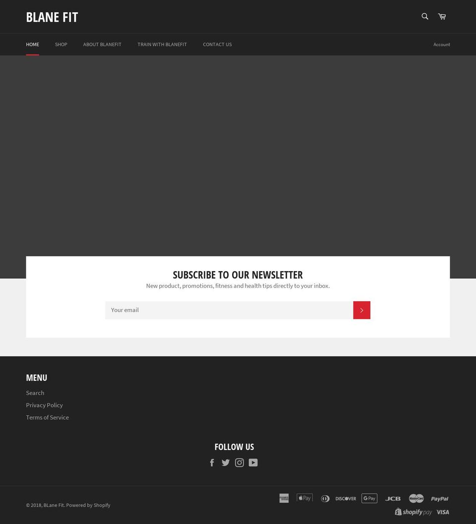 blanefit.com — Shopify storefront screenshot
