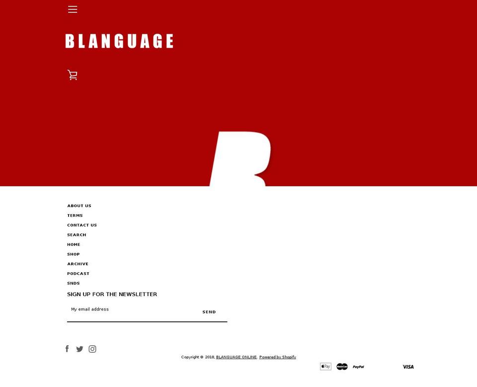 blanguageonline.com — Shopify storefront screenshot