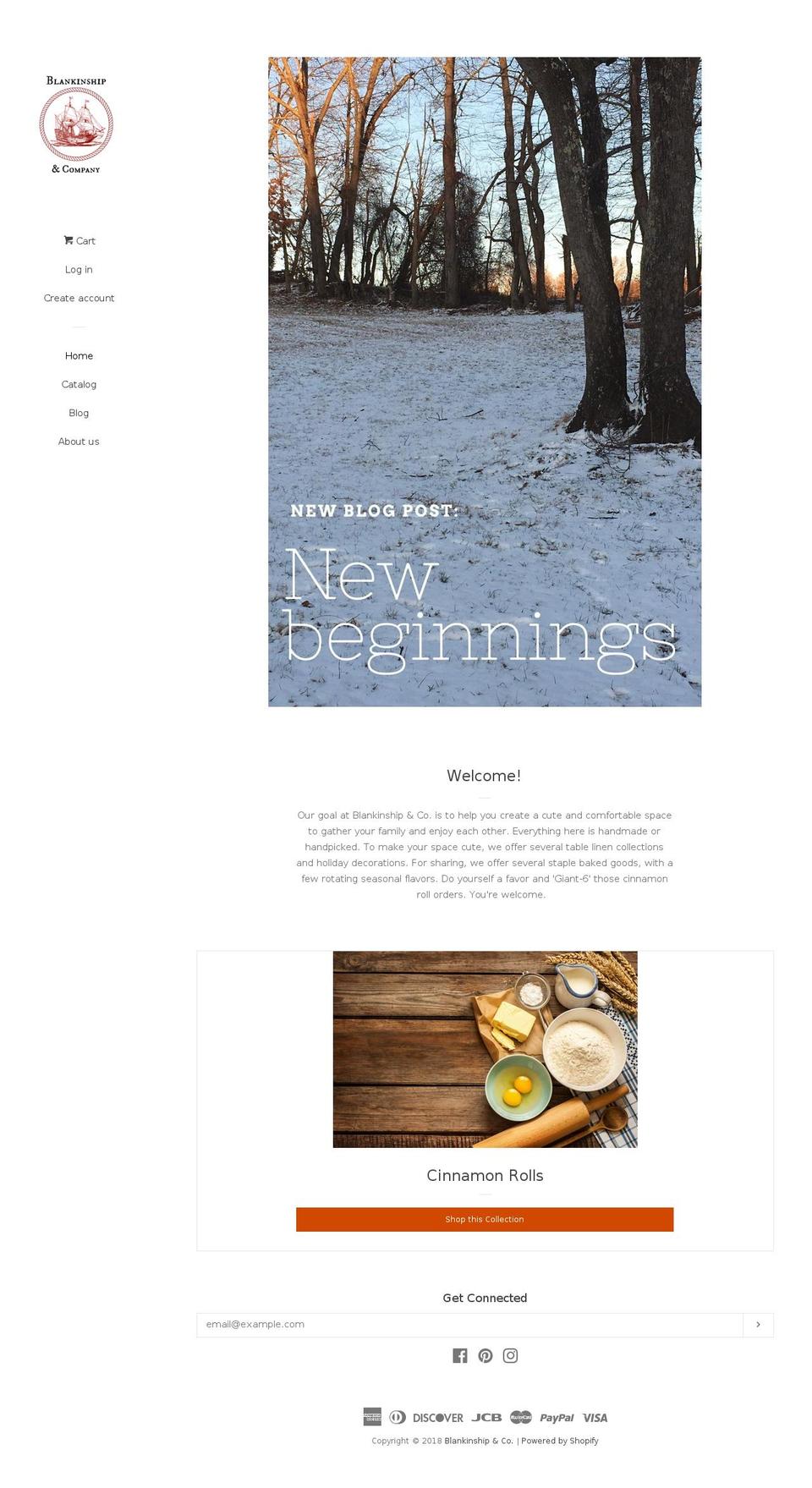 blankinshipandcompany.com shopify website screenshot