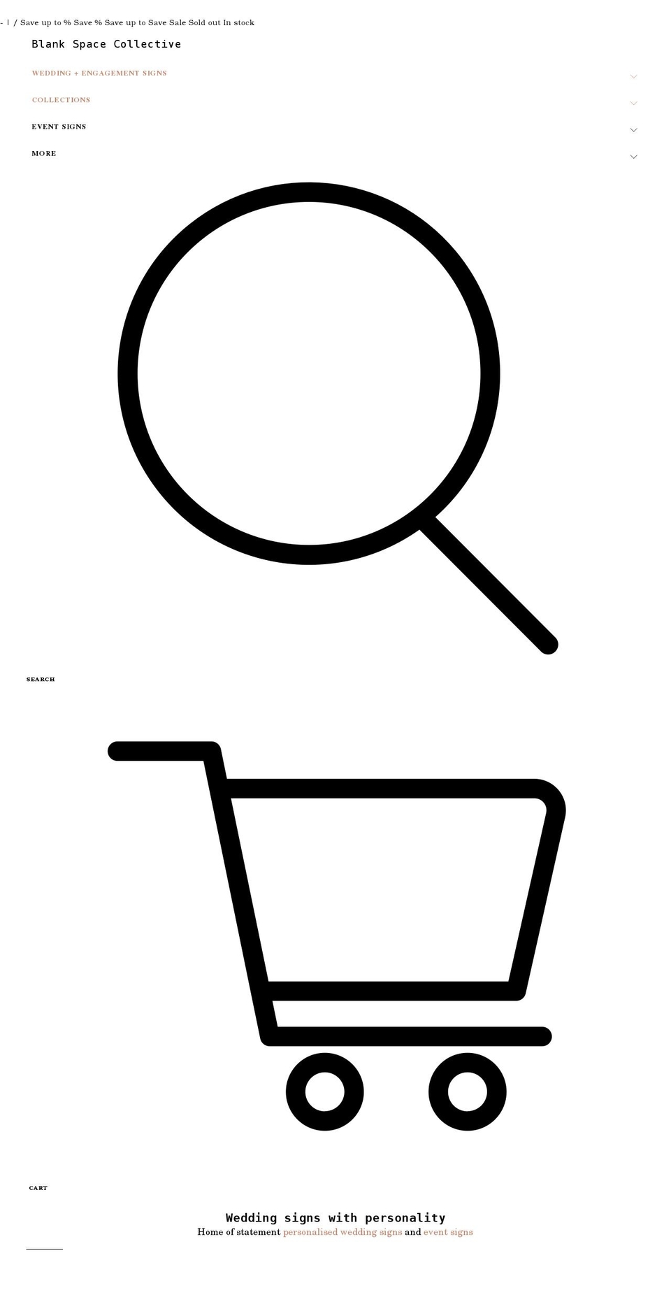 blankspacecollective.com.au shopify website screenshot