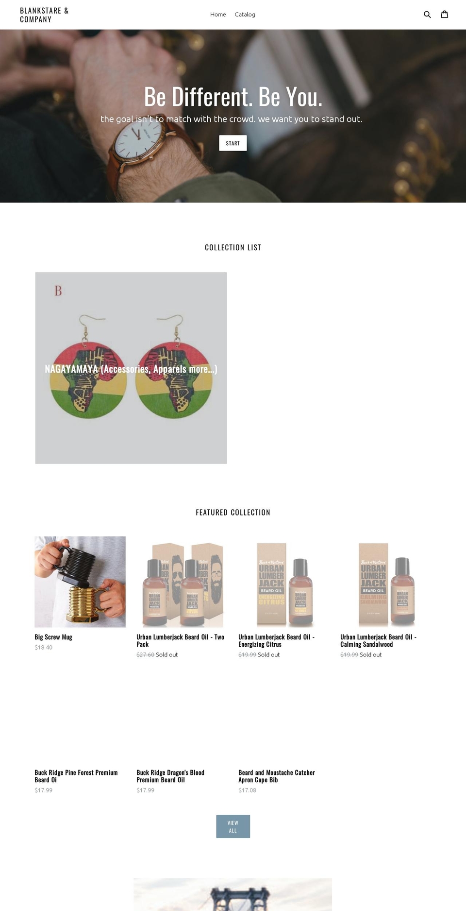 blankstarecompany.com — Shopify storefront screenshot