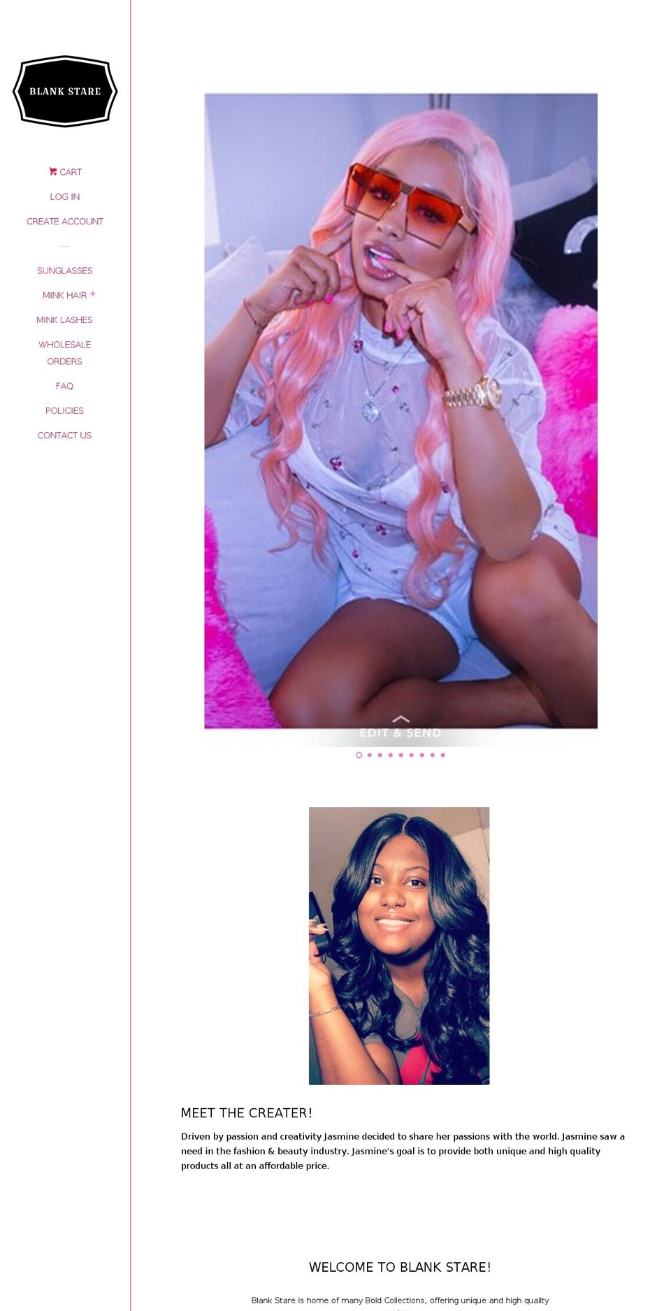 blankstareofficial.com shopify website screenshot