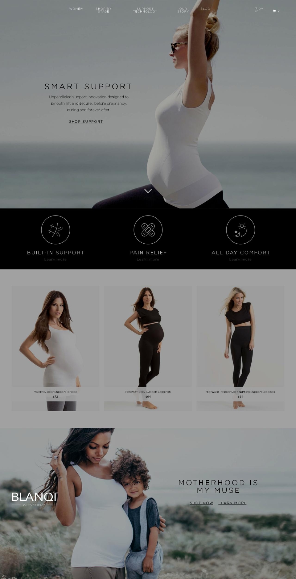 blanqi.com shopify website screenshot