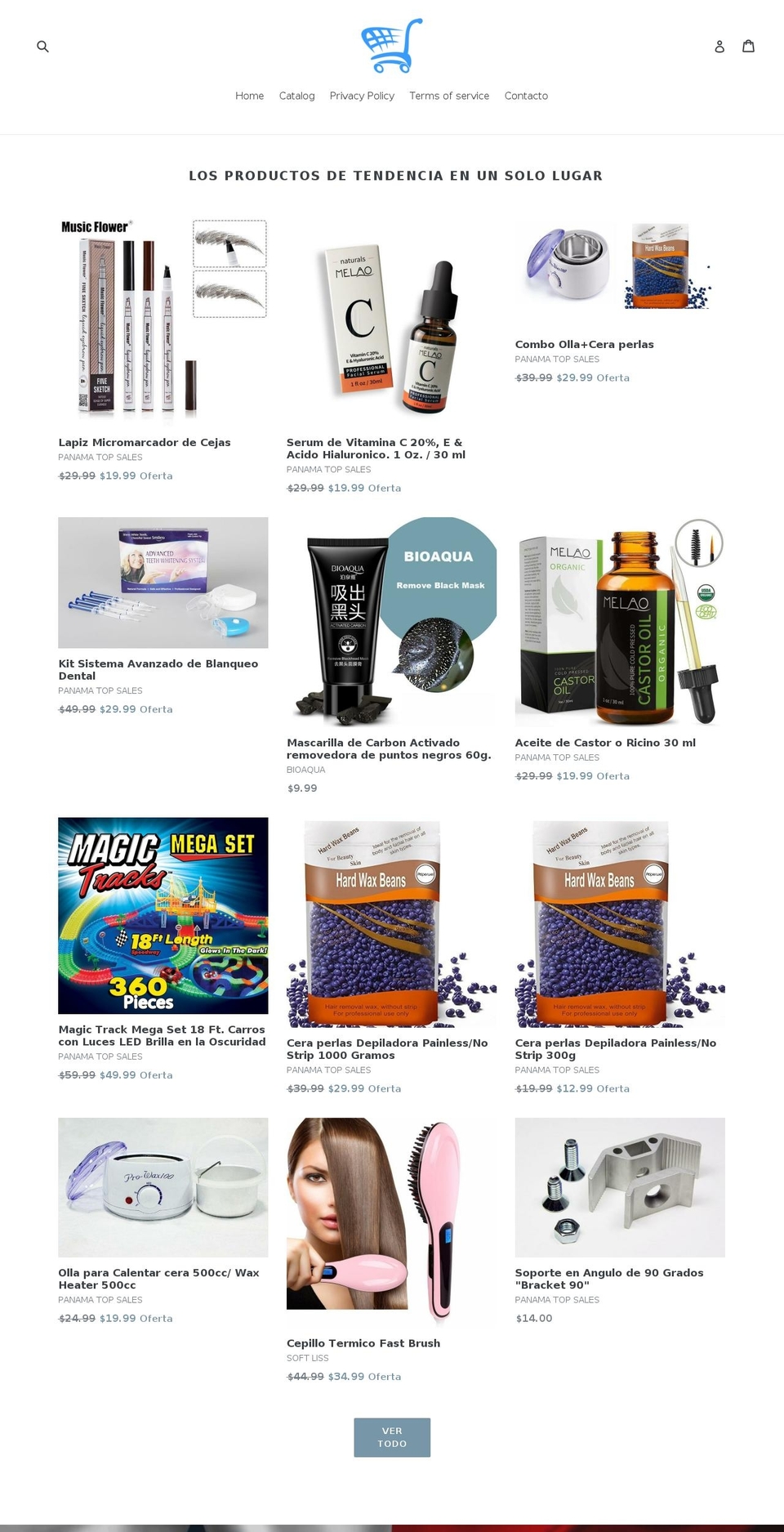 blanqueamientodentalpty.com — Shopify storefront screenshot