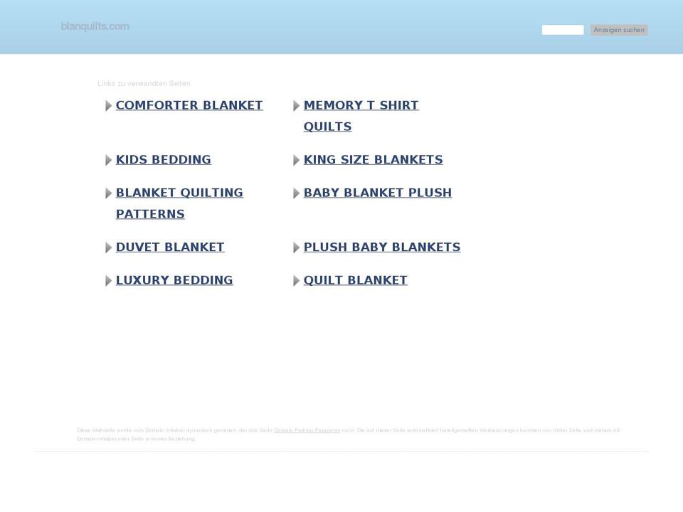 blanquilts.com shopify website screenshot