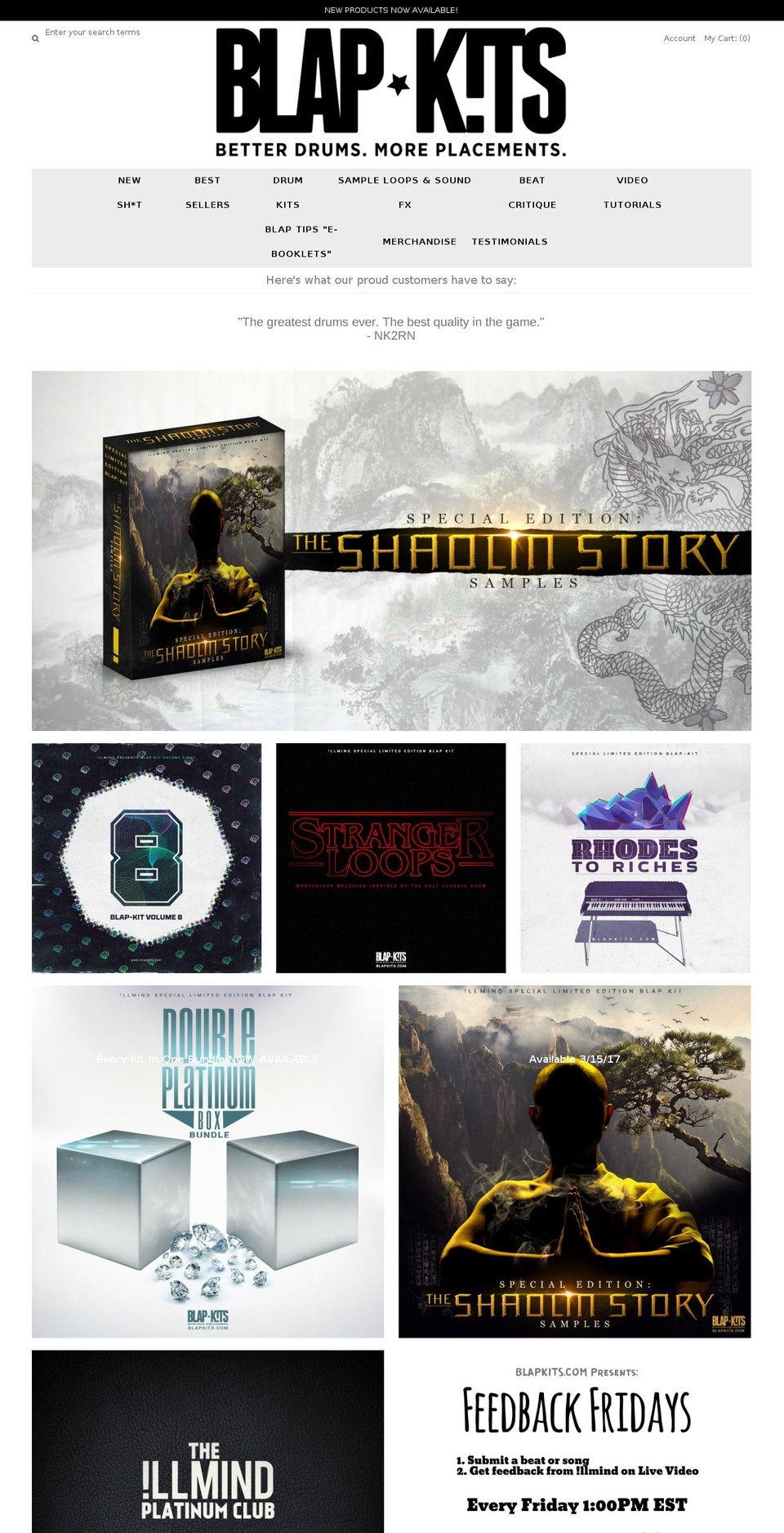 blapkits.com shopify website screenshot