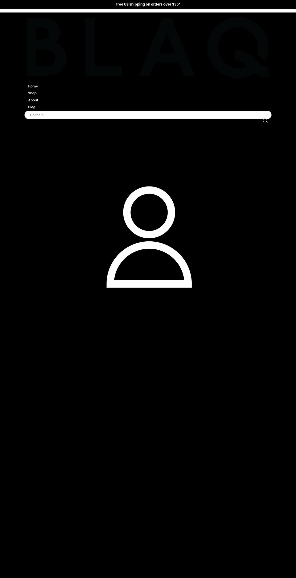 blaq.co shopify website screenshot