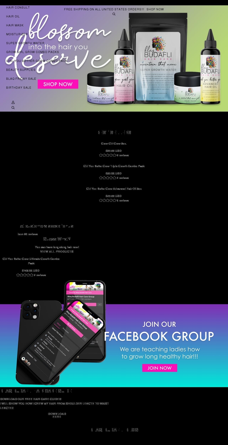blaqbudafli.com shopify website screenshot