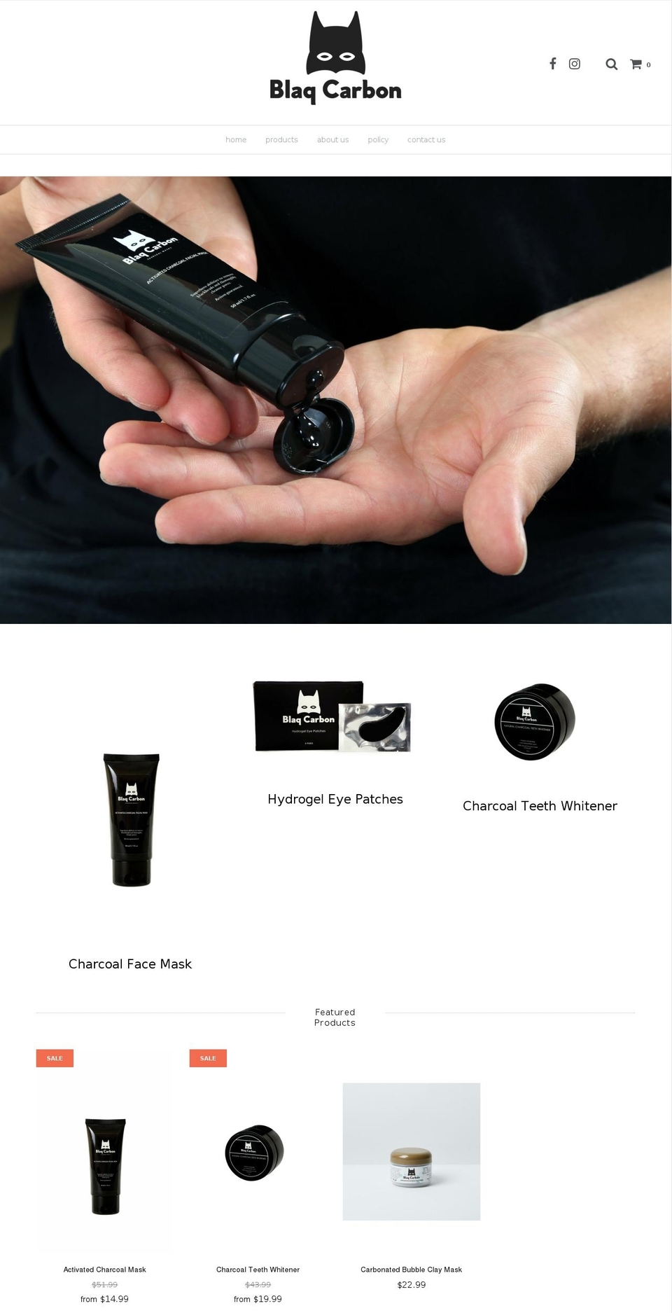 blaqcarbon.com — Shopify storefront screenshot
