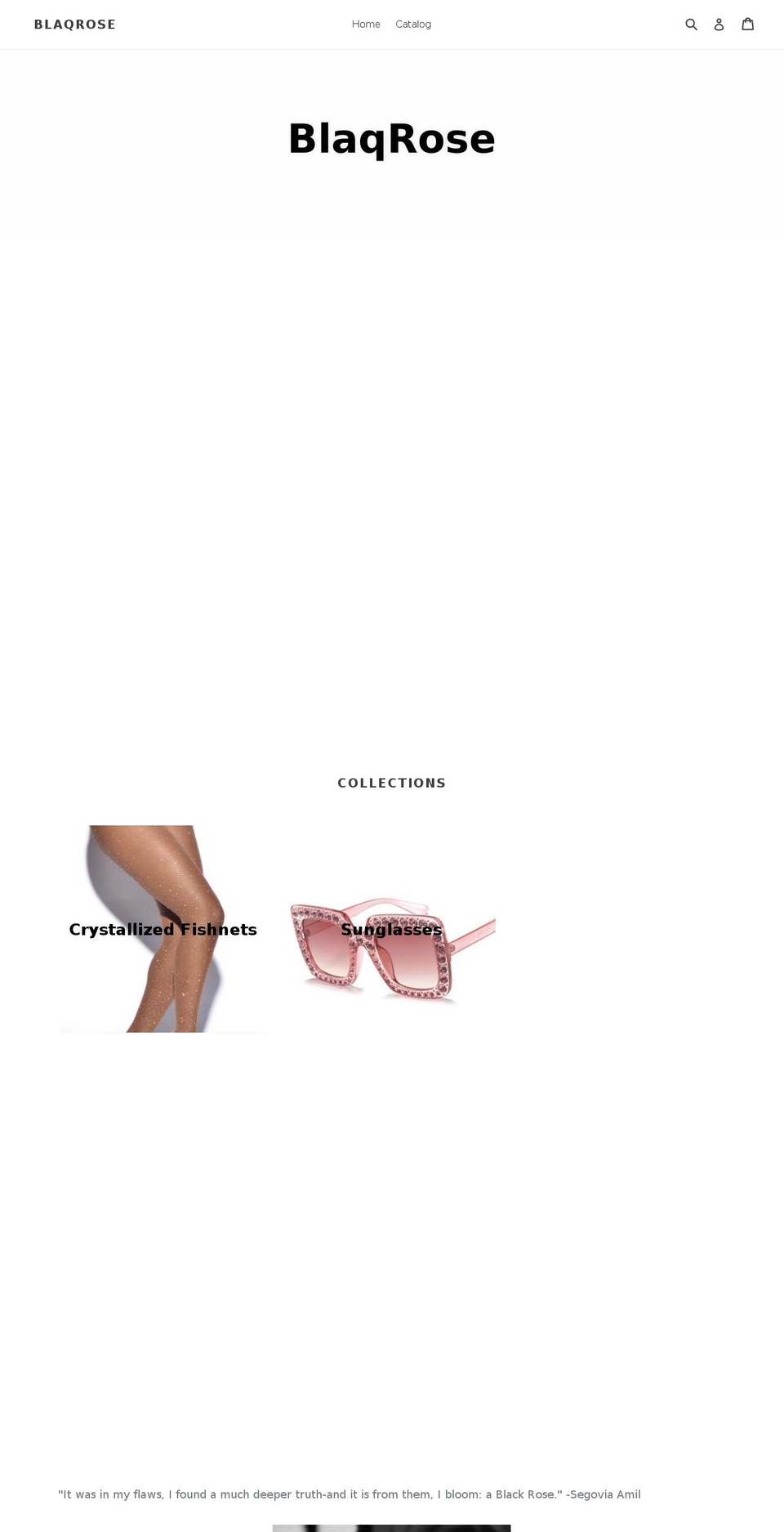 blaqrose.com — Shopify storefront screenshot