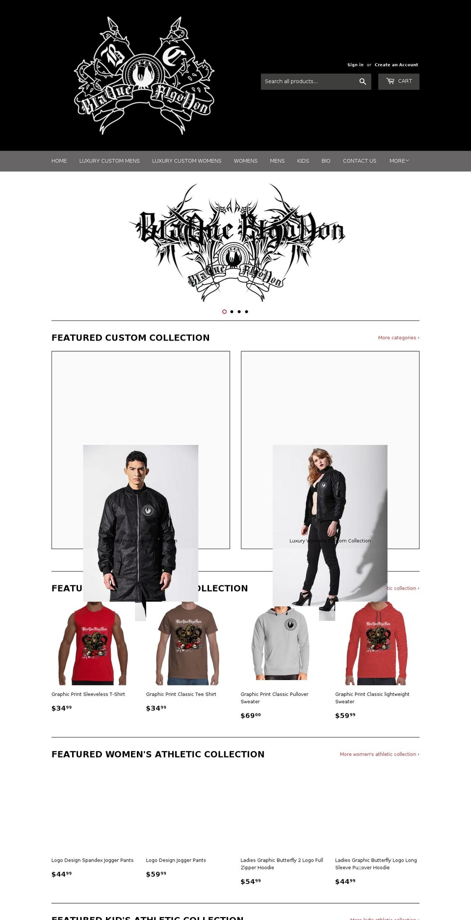 blaquealgodon.com — Shopify storefront screenshot