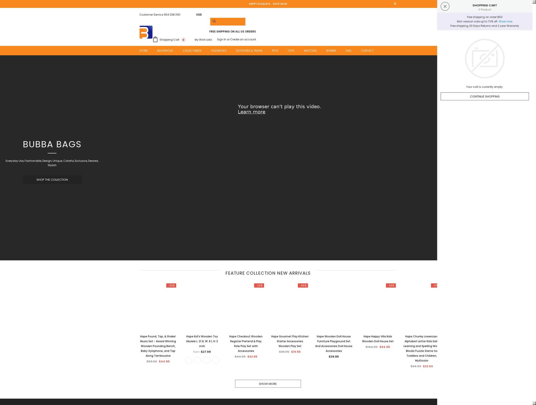 blasani.com shopify website screenshot