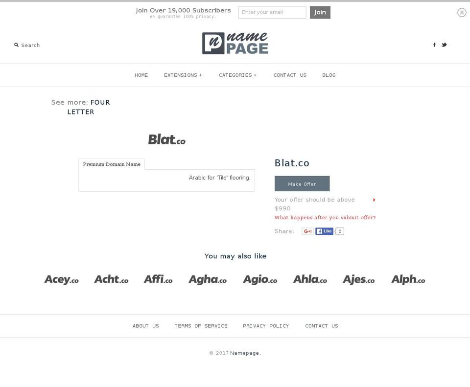 blat.co shopify website screenshot