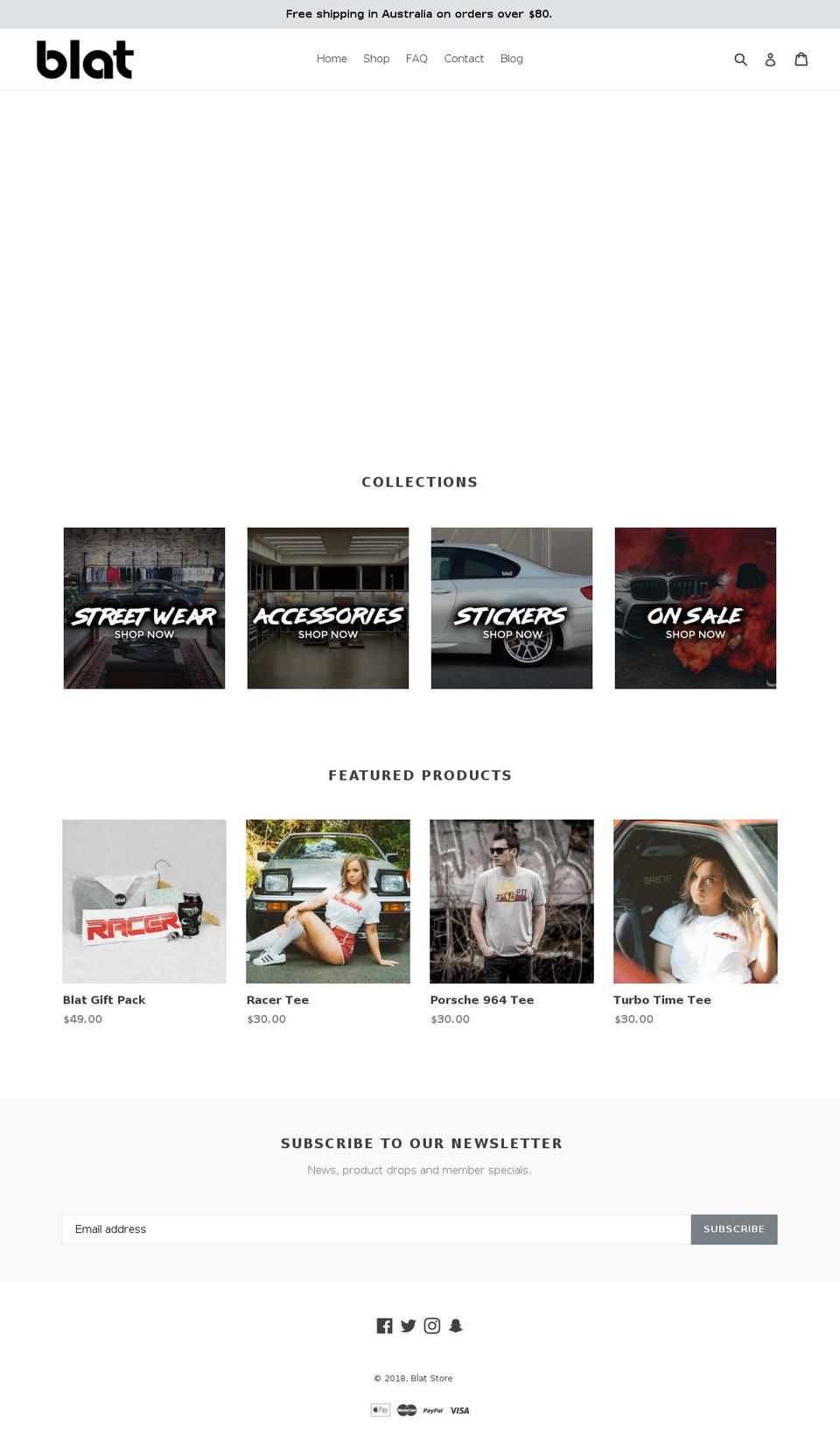 blatstore.com — Shopify storefront screenshot