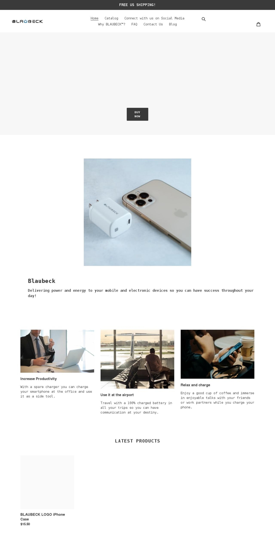 blaubeck.com shopify website screenshot