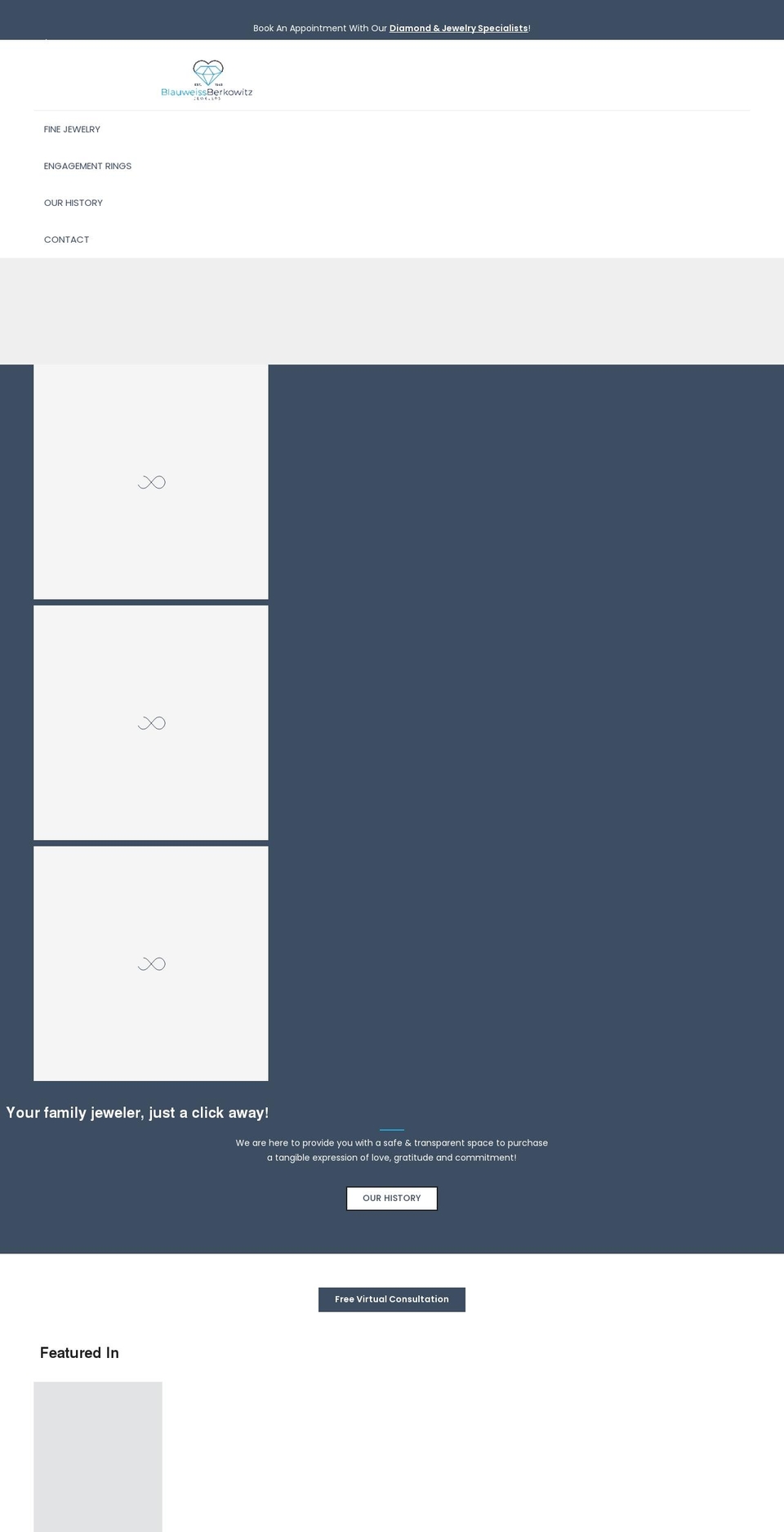 blauberk.com shopify website screenshot