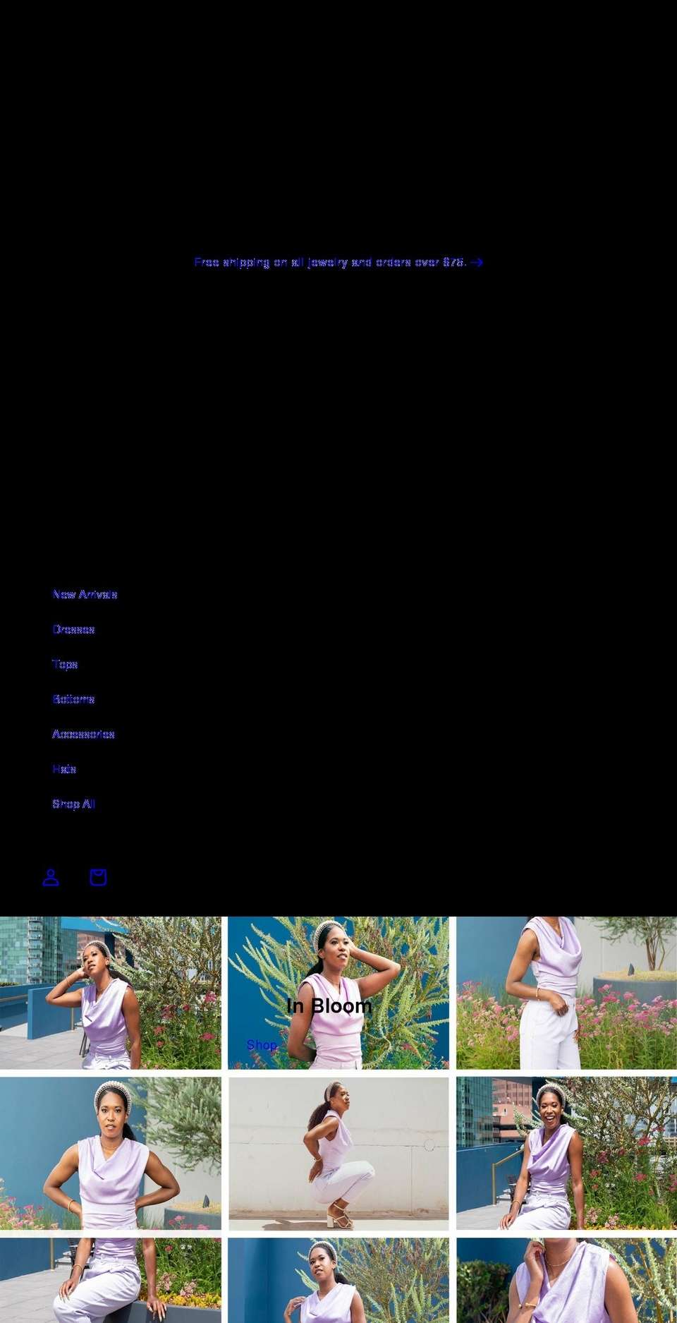 blazeandsparkles.com shopify website screenshot