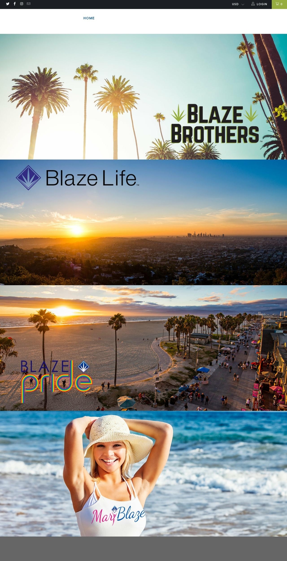 Copy of BlazeLife Shopify theme site example blazebrothers.la