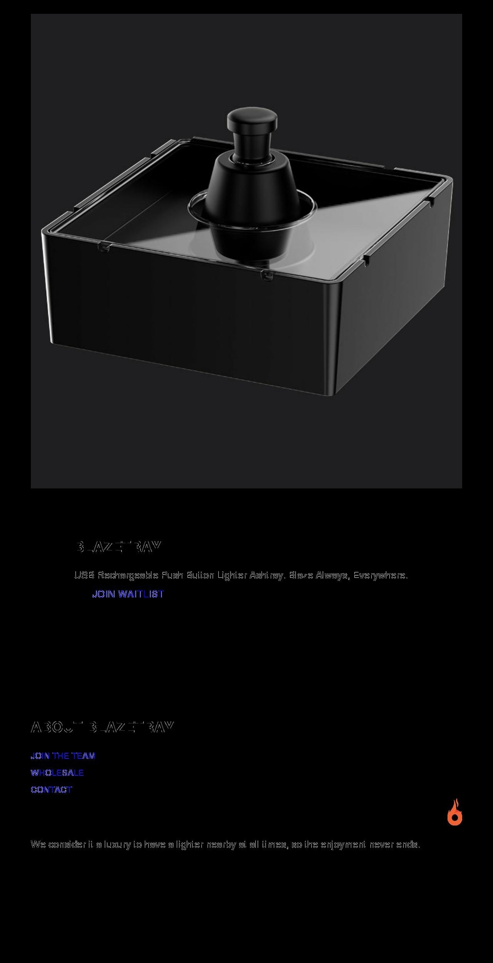 blazetray.com shopify website screenshot