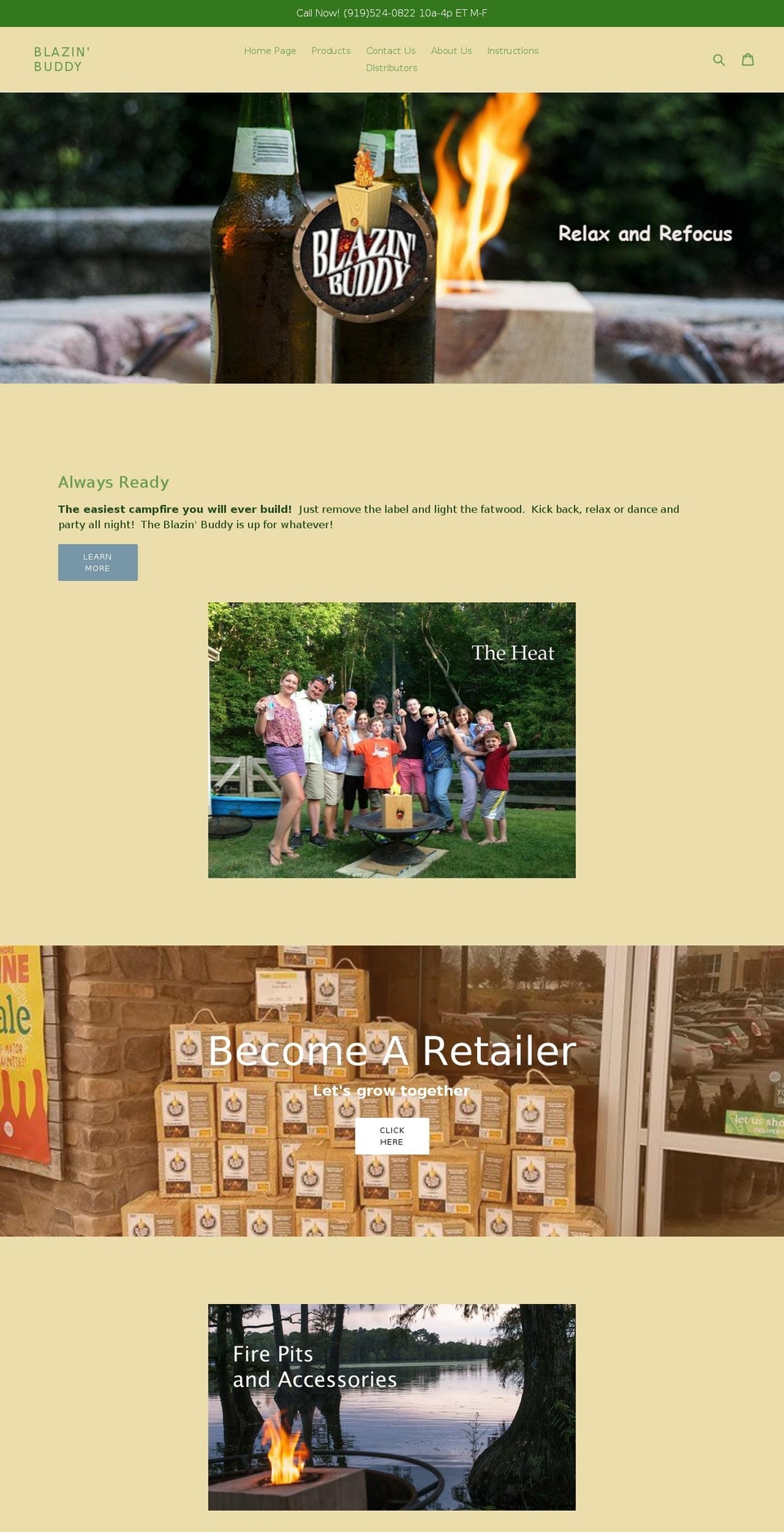 blazinbuddy.com — Shopify storefront screenshot