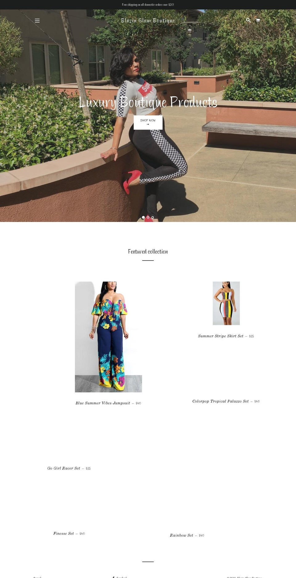 blazinglam.com — Shopify storefront screenshot