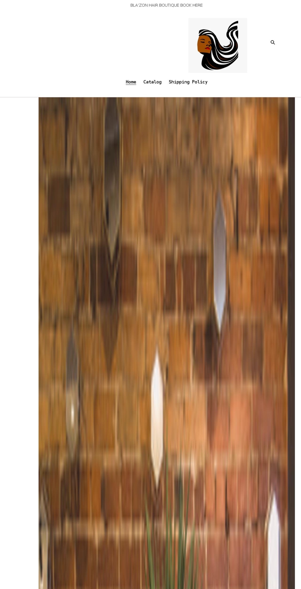 blazonhairboutique.com shopify website screenshot