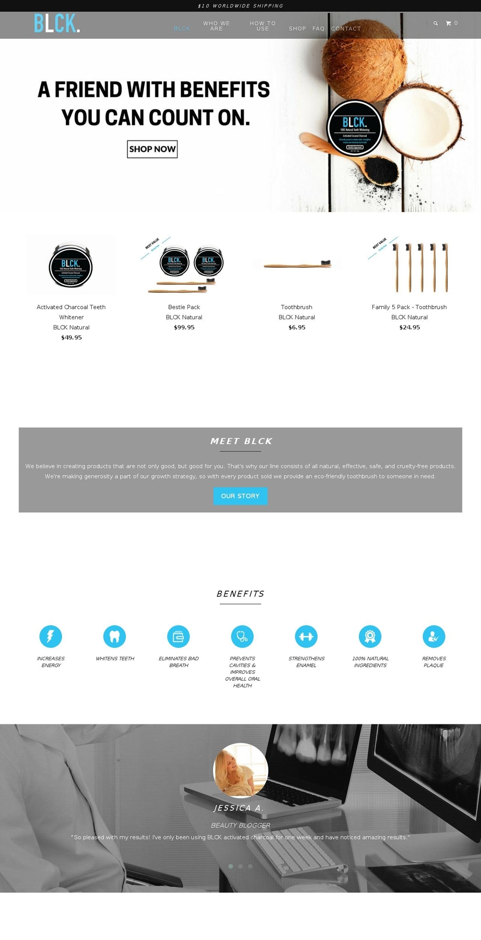 blck.ca shopify website screenshot