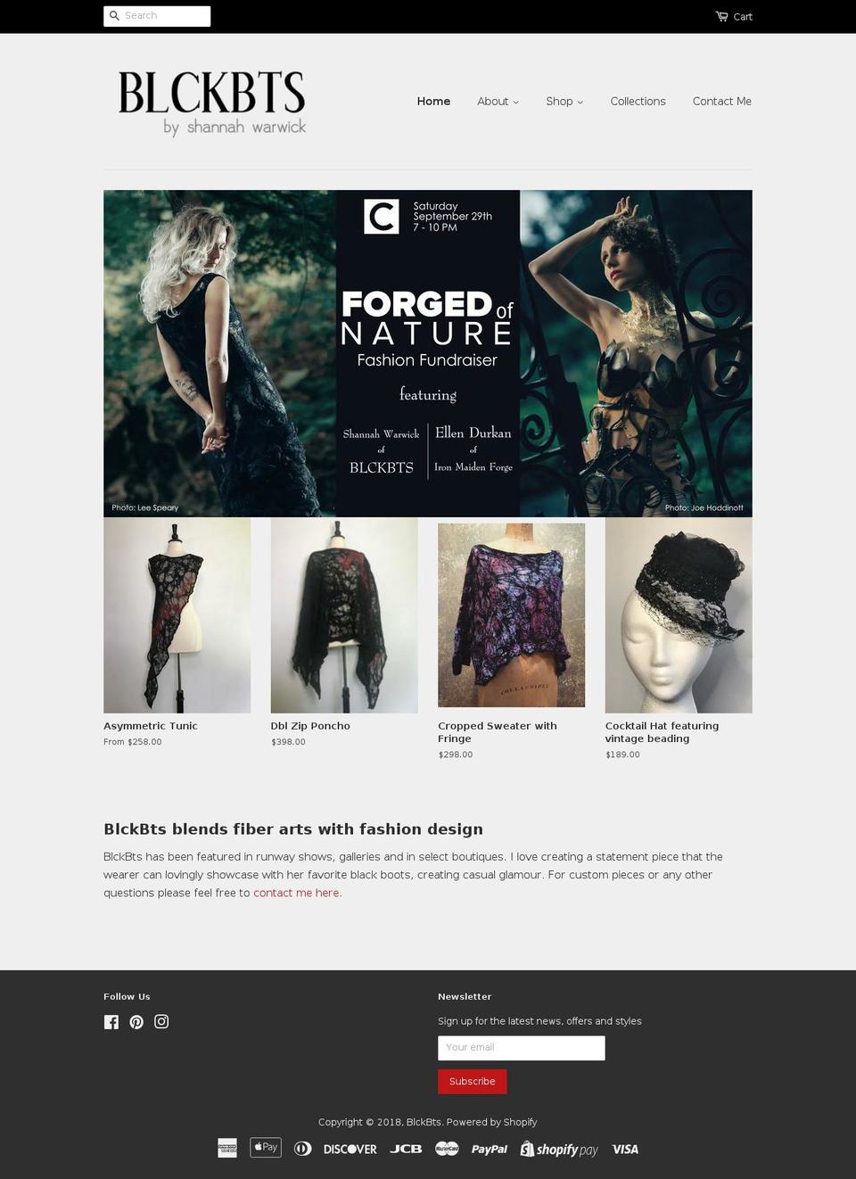blckbts.com shopify website screenshot