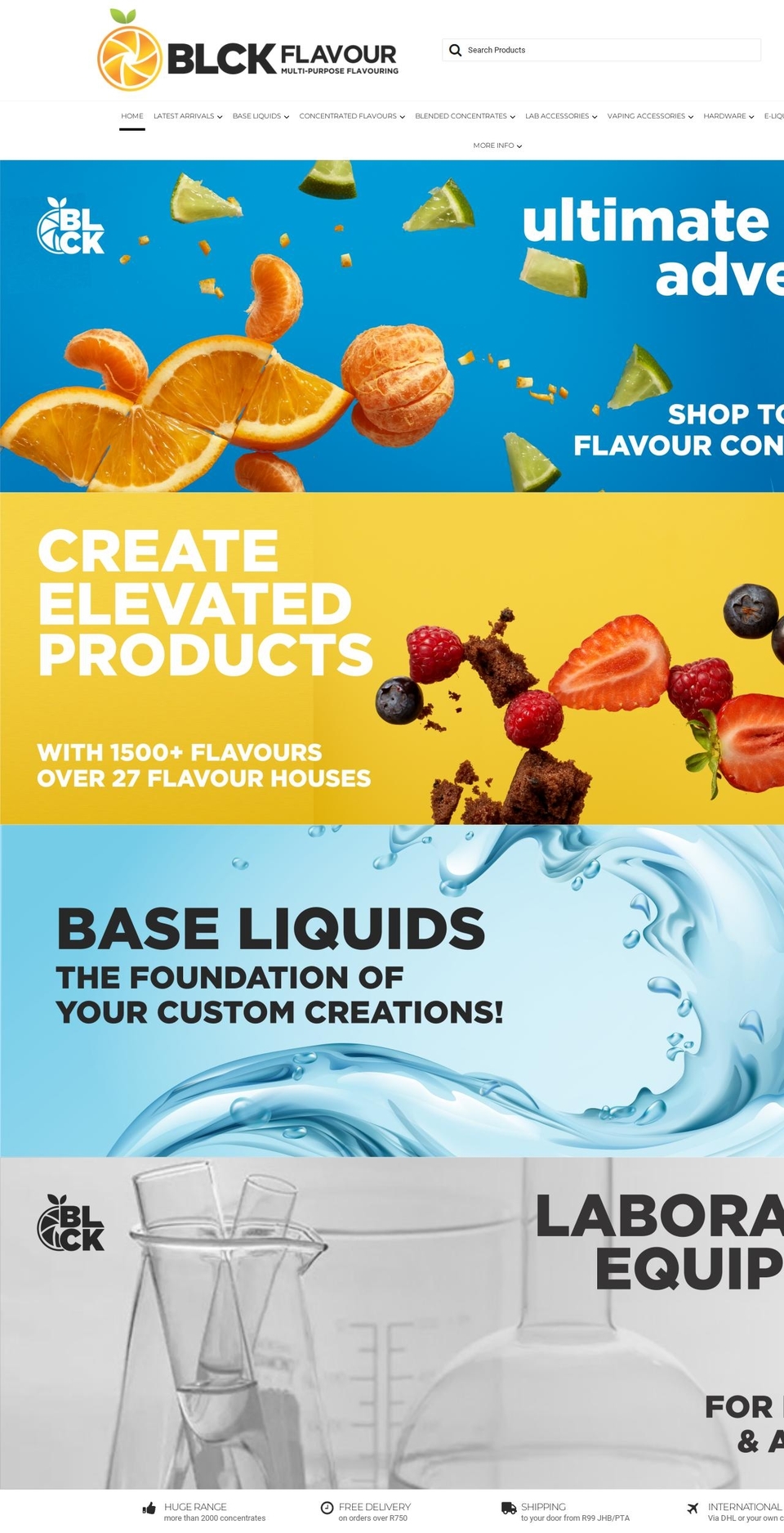 blckflavour.com — Shopify storefront screenshot