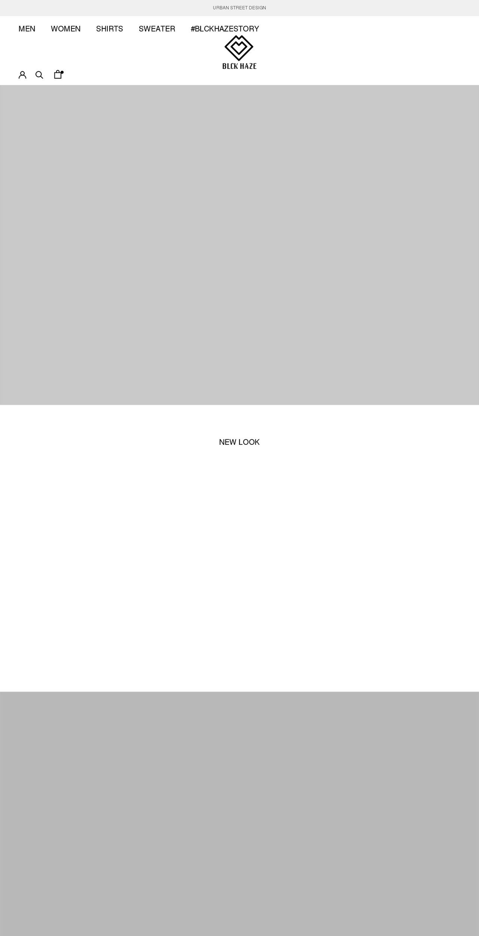 blckhaze.com shopify website screenshot