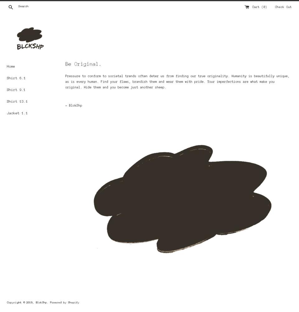 blckshpapparel.com — Shopify storefront screenshot