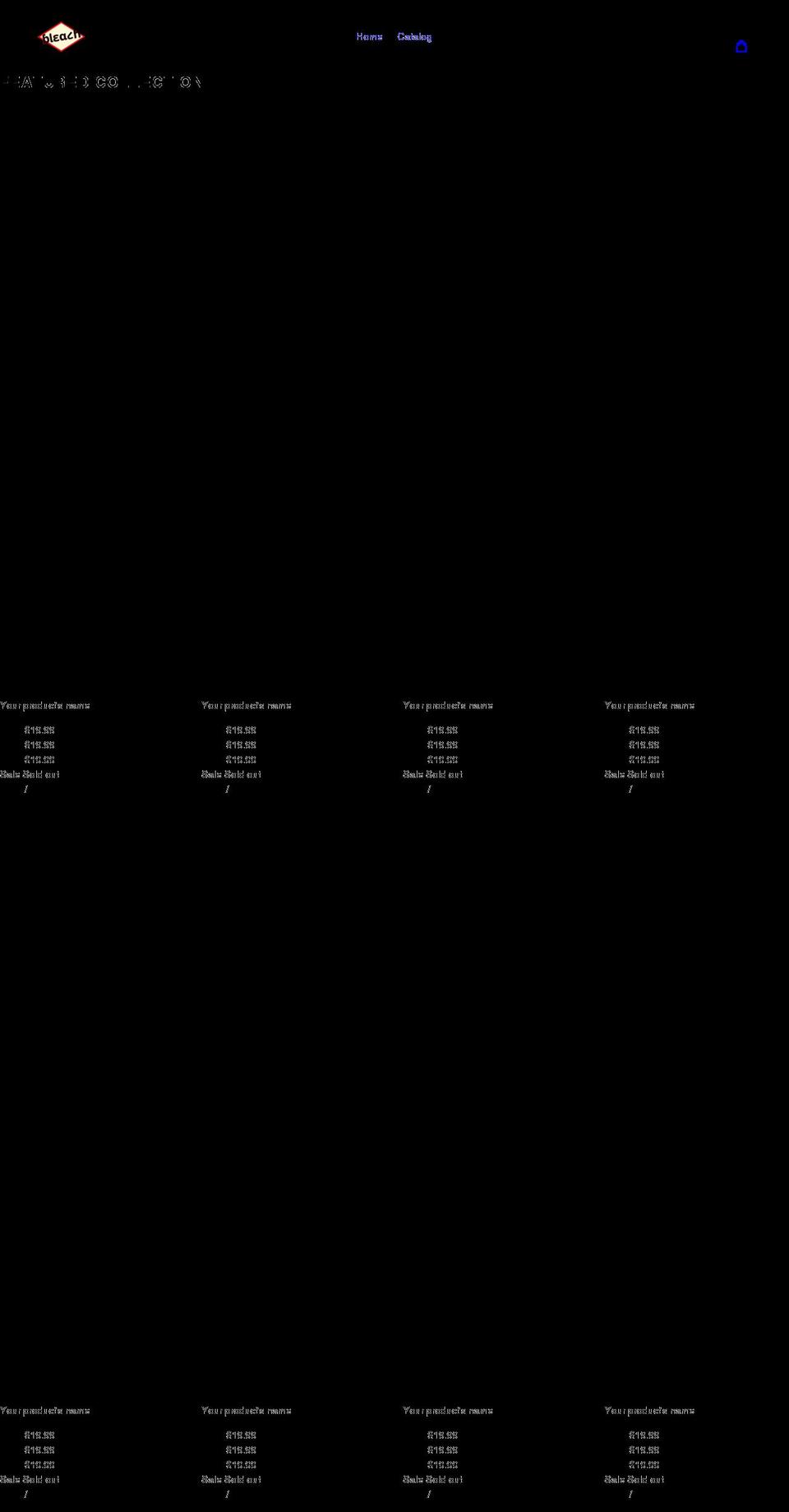 bleach-zone.com shopify website screenshot