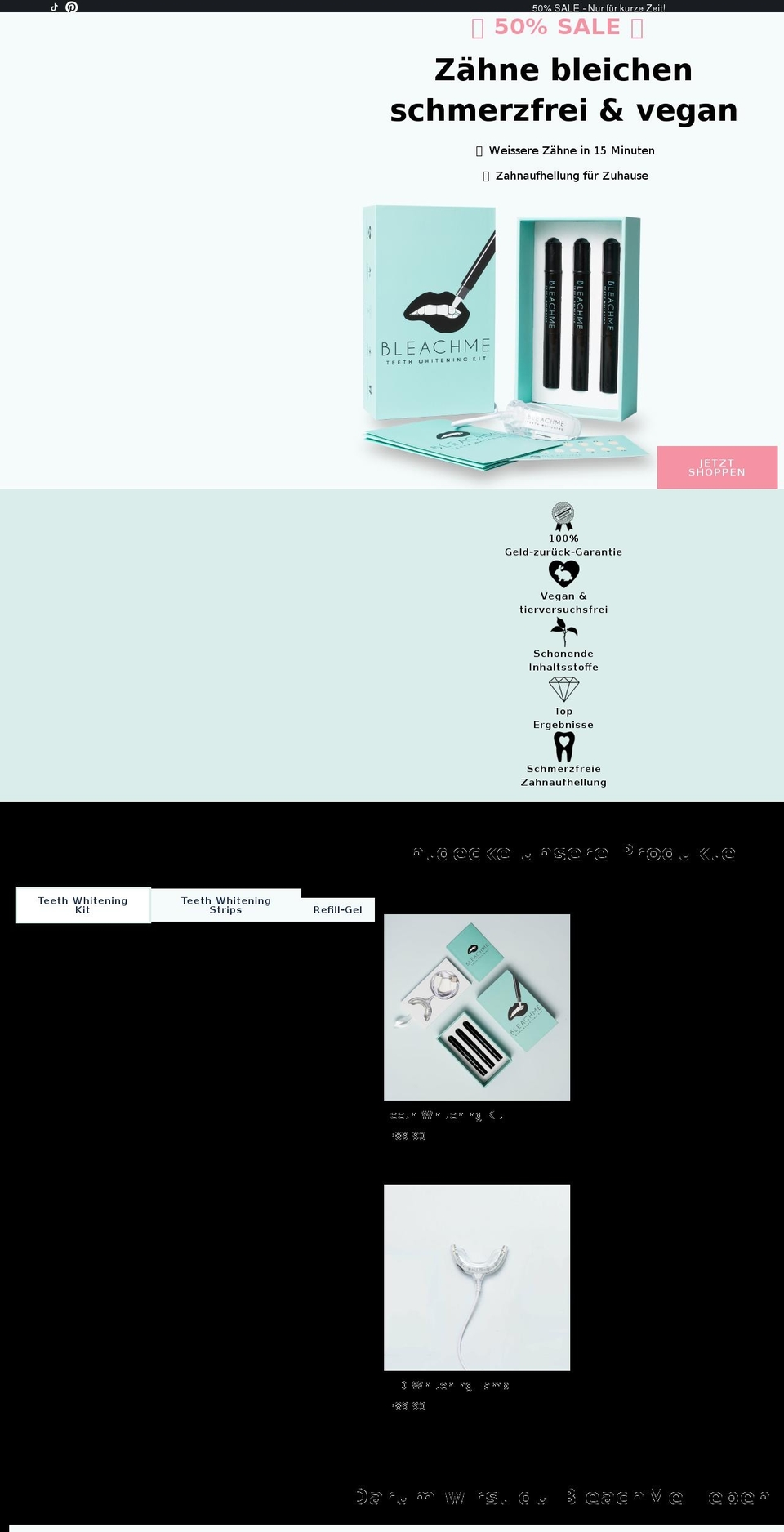 bleachme.ch shopify website screenshot