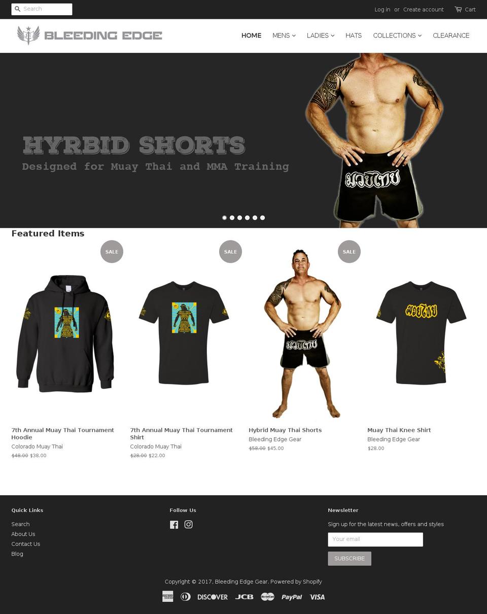 bleedingedgetactical.com shopify website screenshot