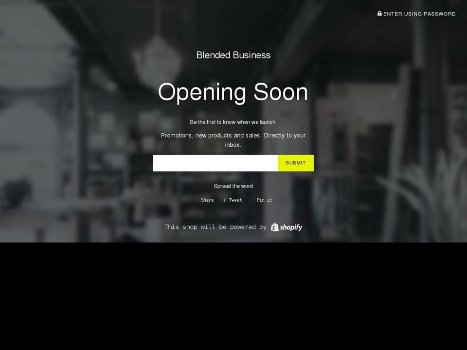 blendedbusiness-ar.com shopify website screenshot