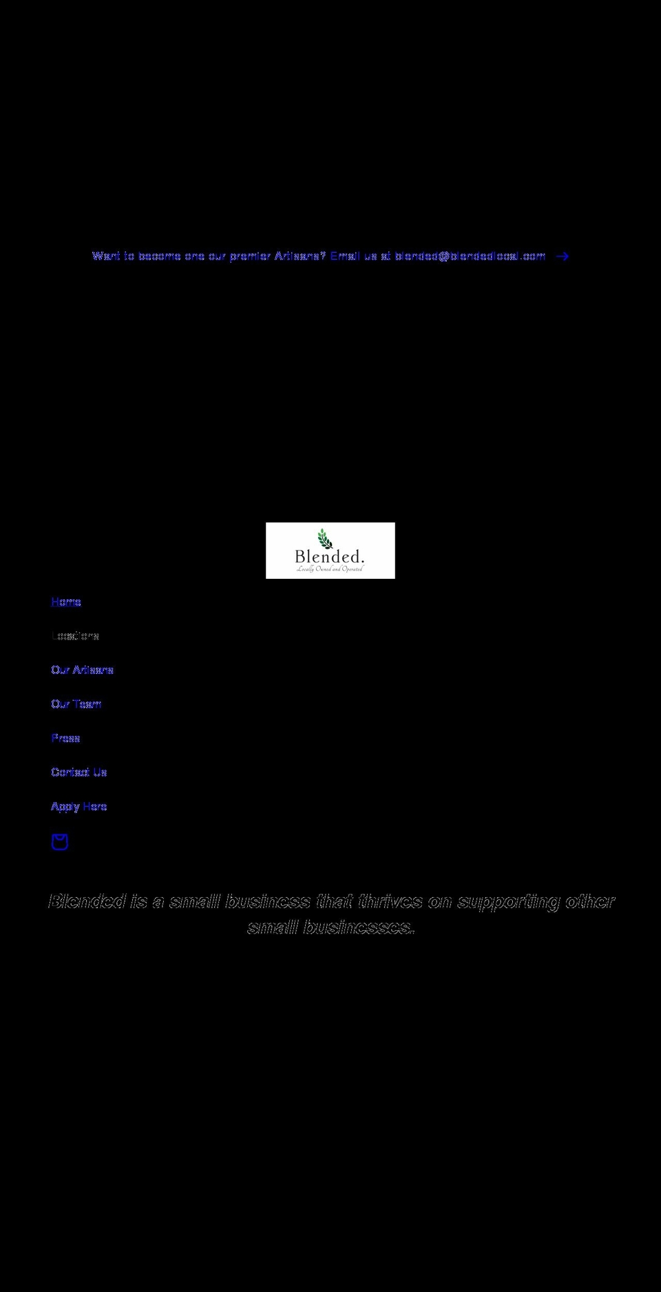 blendedlocal.com shopify website screenshot
