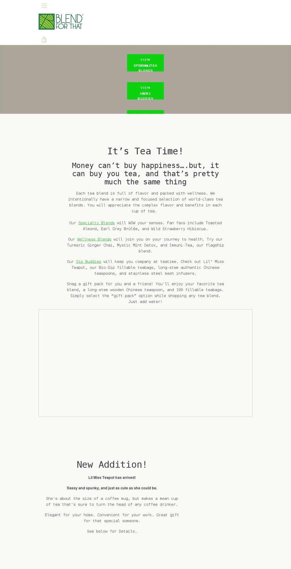 blendforthat.com shopify website screenshot