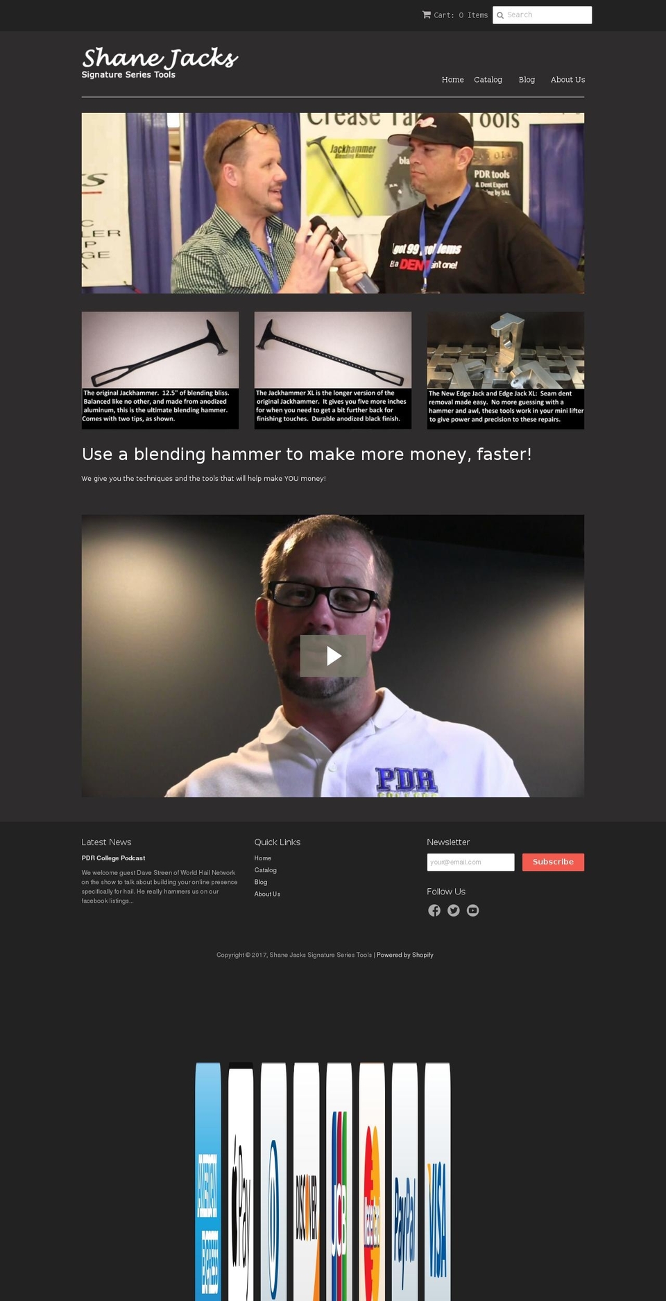blendinghammerpdr.com shopify website screenshot