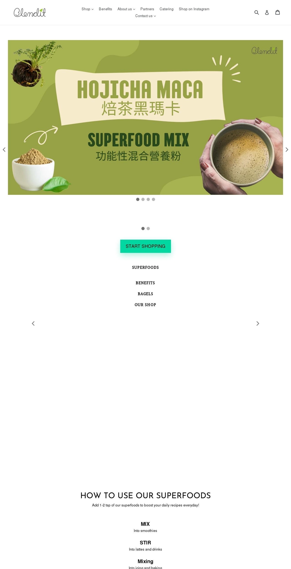 blendit.hk shopify website screenshot