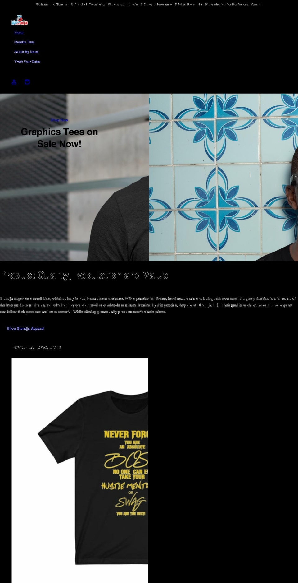 blendjallc.com shopify website screenshot