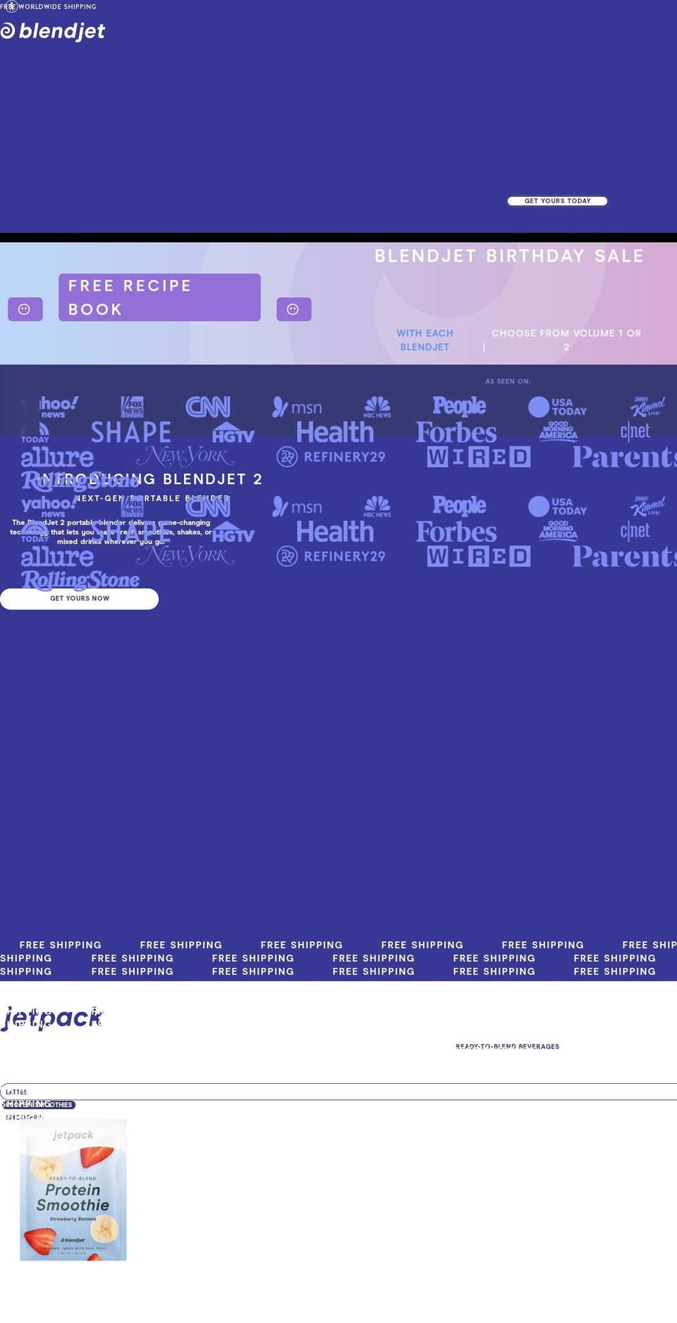 blendjet.com — Shopify storefront screenshot