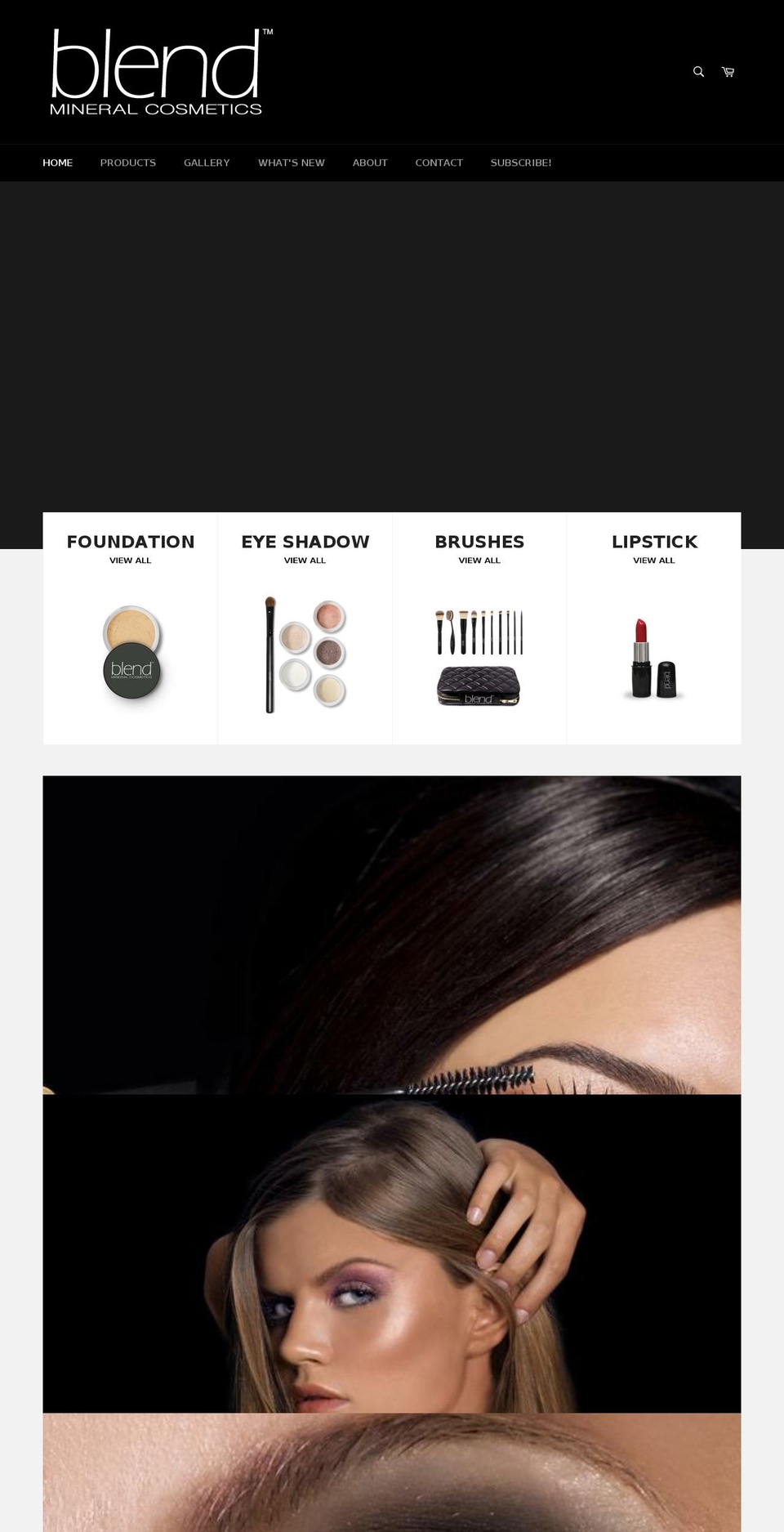 blendmineralmakeup.com shopify website screenshot